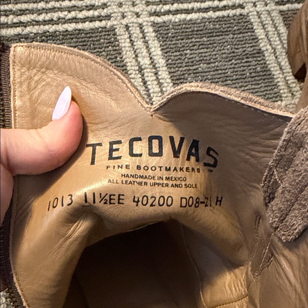 Tecovas Roy Men's Suede Western Boots - Picture 2 of 6